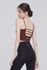 -No. CLWT4033 Rhea Strap Crop Top Honey Brown, ropa de gimnasio, camiseta sin mangas, yoga top, ropa para trotar, sujetador de yoga, ropa deportiva de moda, tops casuales para mujeres _ Made in KOREA